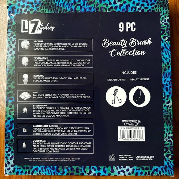 L7 Studios 9-pc Makeup Brushes - Picture 2 of 3
